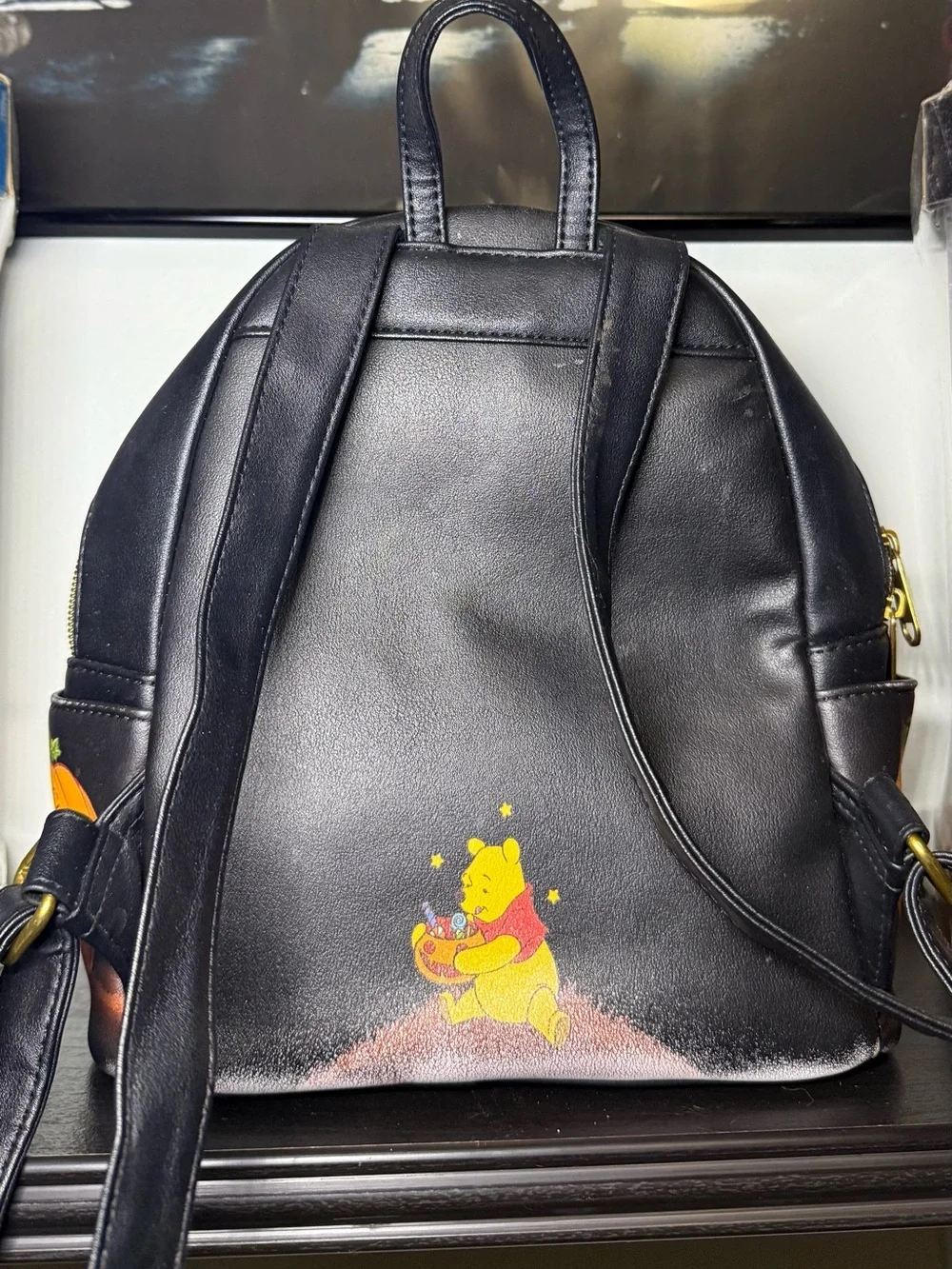 Y2K Loungefly Disney Winnie The Pooh & Friends Pumpkin Glow In The Dark Backpack